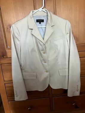 Talbots Light Cream Women's Blazer Jacket
